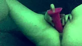 Wet Amateur Teen 18+ Fucks And Rides Dildo Hard