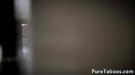 Cute Petite Teen Receives Facial In Gangbang.