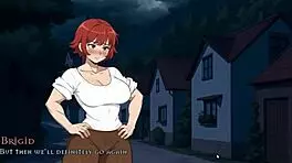 Risky Blowjob Under Table in Public Tomboy Hentai Game Ep 2