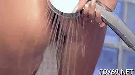 Solo playgirl fingers her tight pussy