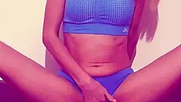 i play with lena's skinny pussy, licking and masturbating her to orgasm