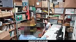 Letting that officer fuck my pussy for free garage stuff