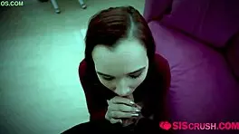 Busty Teen Gets Fucked and Sucks Horny Stud's Cock