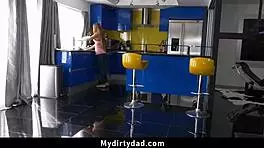 horny teen step daughters bend over for step daddy's big cock