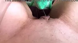 Mucus Puddle in Panties - Rubbing Wet Pussy Lips to Intense Female Orgasm
