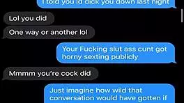 wife sexting about kinky threesome 😈
