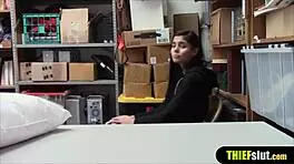 I caught this latina shoplifter and punish fucked her hard