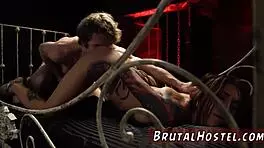 sexy brazilian teen ass and companion in bdsm bondage scene