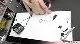 Cute teen 18+ shoplifter and stepmom banged hard in reality doggystyle.