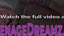 Euro teen toys ass with monster cock