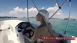 Two Teens Give Handjob To Big-Breasted Blonde Cristi Ann