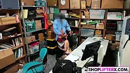 This lp officer has no mercy at work blowjob