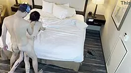 i see the petite woman gettin fucked doggystyle, so rough