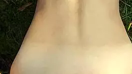 Perfect Body Girl Gets Anal Creampie and Cum on Ass in Public Outdoor Doggy POV