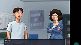 summertime saga episode with hot brunette teen