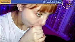 she gave a low grade blowjob and emotionally deserved cum on her face.