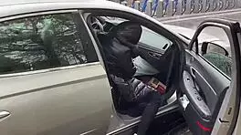 teen 18+ rides big black cock for a ride home in thoty part 1