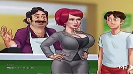 Teen 18+ in Summertime Saga earns money with sex