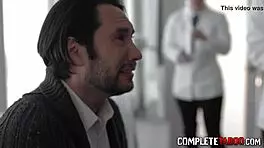 brunette teen sex bot sucks fetish dude's cock with facial 😈