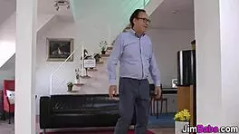 european teen tugs oldy with blowjob