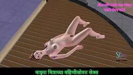 bold teen girl masturbates intensely with carrot on floor