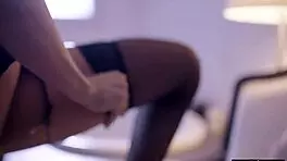 Slut Teen Gets Rough Banged in Domination Threesome Sex