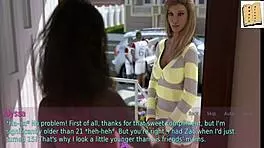 Wife And Stepmother Engage In Homemade Game With Big Ass And Small Tits