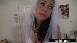 beautiful young 18+ bride janice griffith stars in a steamy sex tape. her cute charm shines through!