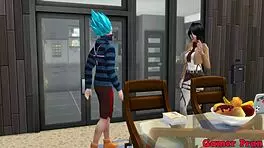 Mikasa asks Vegeta to teach her cooking