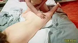 My best friend came in my ass during our homemade sex session with the sexy latina teen