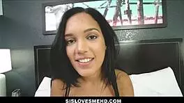 Big Tits Latina Teen 18+ Stepsister Fucked by Stepbrother POV
