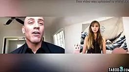 Teen Haley Reed, a petite brunette, engages in submissive play with dildo and toys on webcam, including masturbation