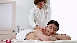 cutie teen creampied by masseur