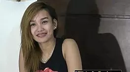 Sexy asian milf rides huge cock pov