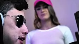 Gamer Stepsister Blows Cock