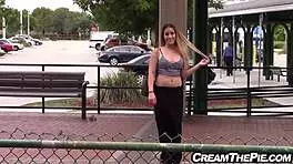 Curvy Teen Gets Creampie From Huge Cock