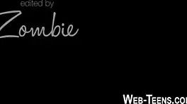 Sexy petite teen babe eats pussy in high definition lesbian scene