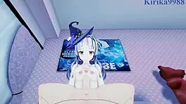 Why is Murasaki Shion having intense sex in hentai?