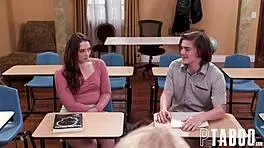 Wanna Fuck My Student Gotta Fuck Me First Featuring Sarah Taylor, Sophia Burns, Tyler Cruise