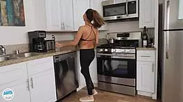 Nina North's busty roommate POV fuck!