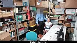 cute teen 18+ surrenders tight pussy for mall freebies from big cock burglar