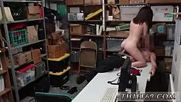 Oiled Police Teens Face First-Time Hardcore Office Encounter.