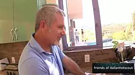 wonderful girl fucks with an old man