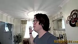 did you see those hot teen 18+ brits giving head to a nerd in a threesome