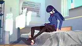 Komi Pleasures Only By Footjob