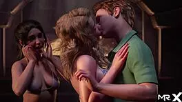 In Treasure of Nadia, she's getting his cock because she's so horny in episode 2 14.