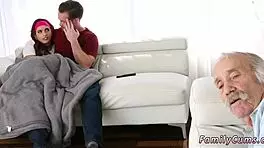 Buddys Stepdaughter Fucked Under Desk by Butler with Monster Cock Hardcore