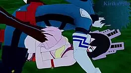 Shino Sosaki, Mandalay, Mei Hatsume, and Izuku Midoriya Engage in Intense Sex in My Hero Academia Hentai