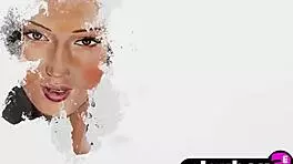 Asian big ass model shows hot pussy after posing