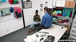 ebony thief amari annes tight pussy punished hard.
